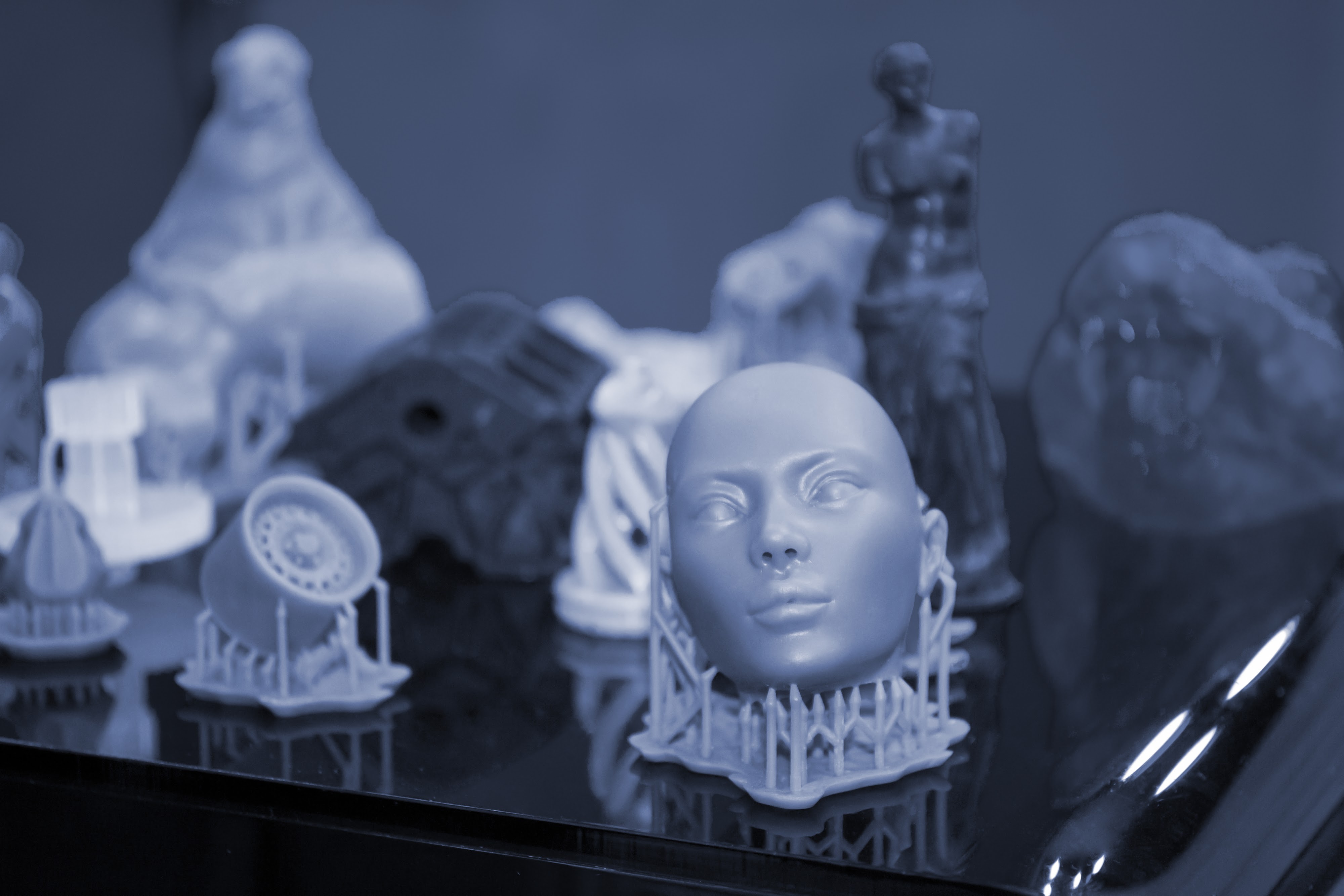 SLA resin 3D printed objects