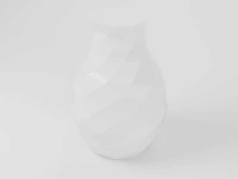 Example part in High-detail Resin White