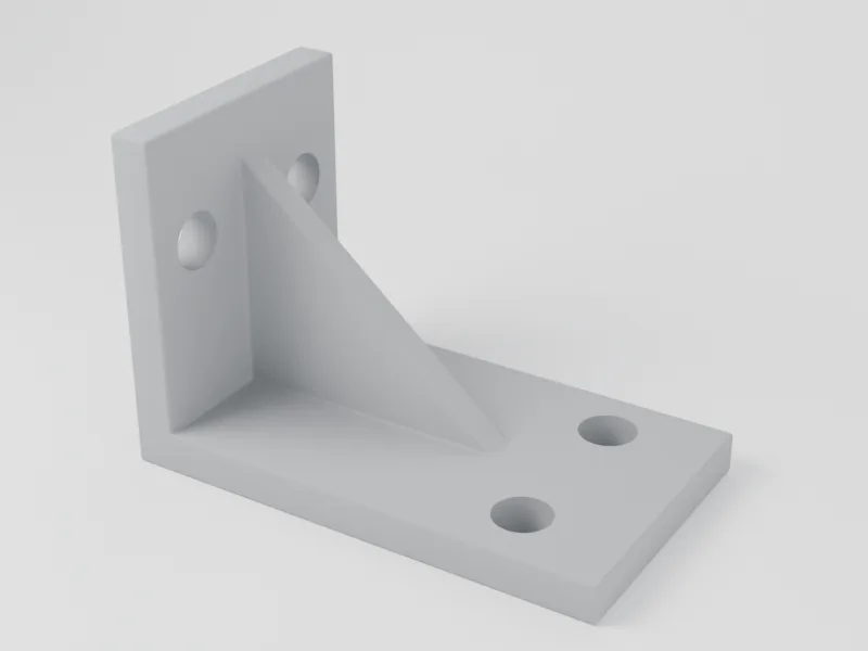 Example part in PA12 Gray · MJF