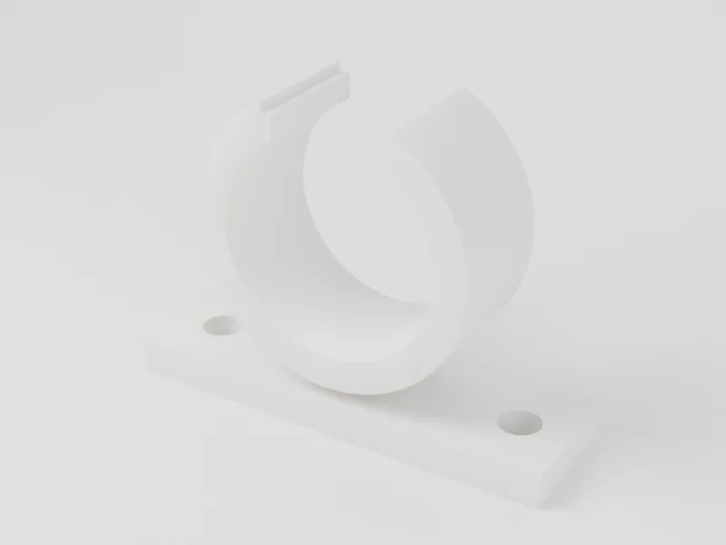 Example part in PA12 White · SLS