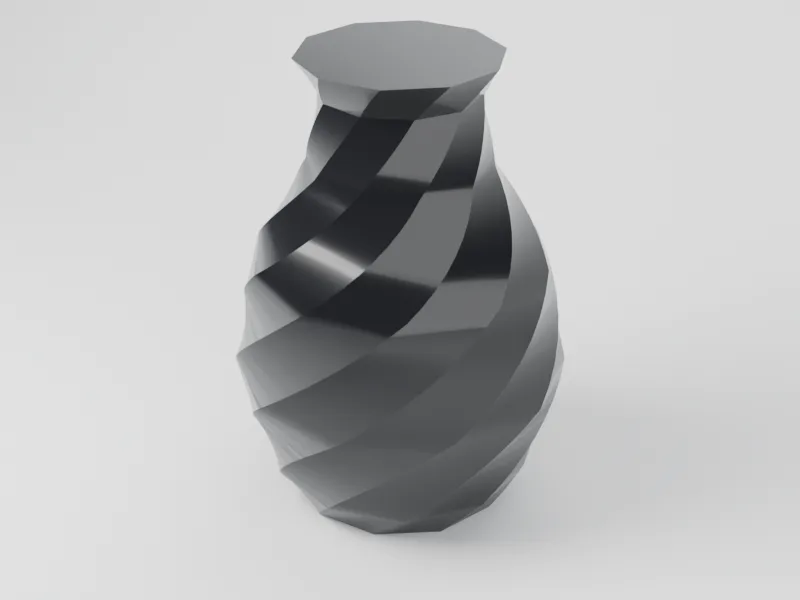 Example part in Resin Black