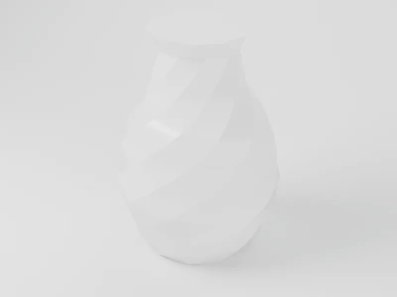 Example part in Resin White