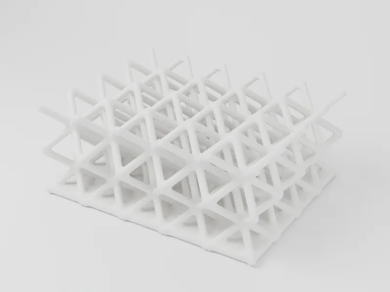 Example part in TPU White · SLS